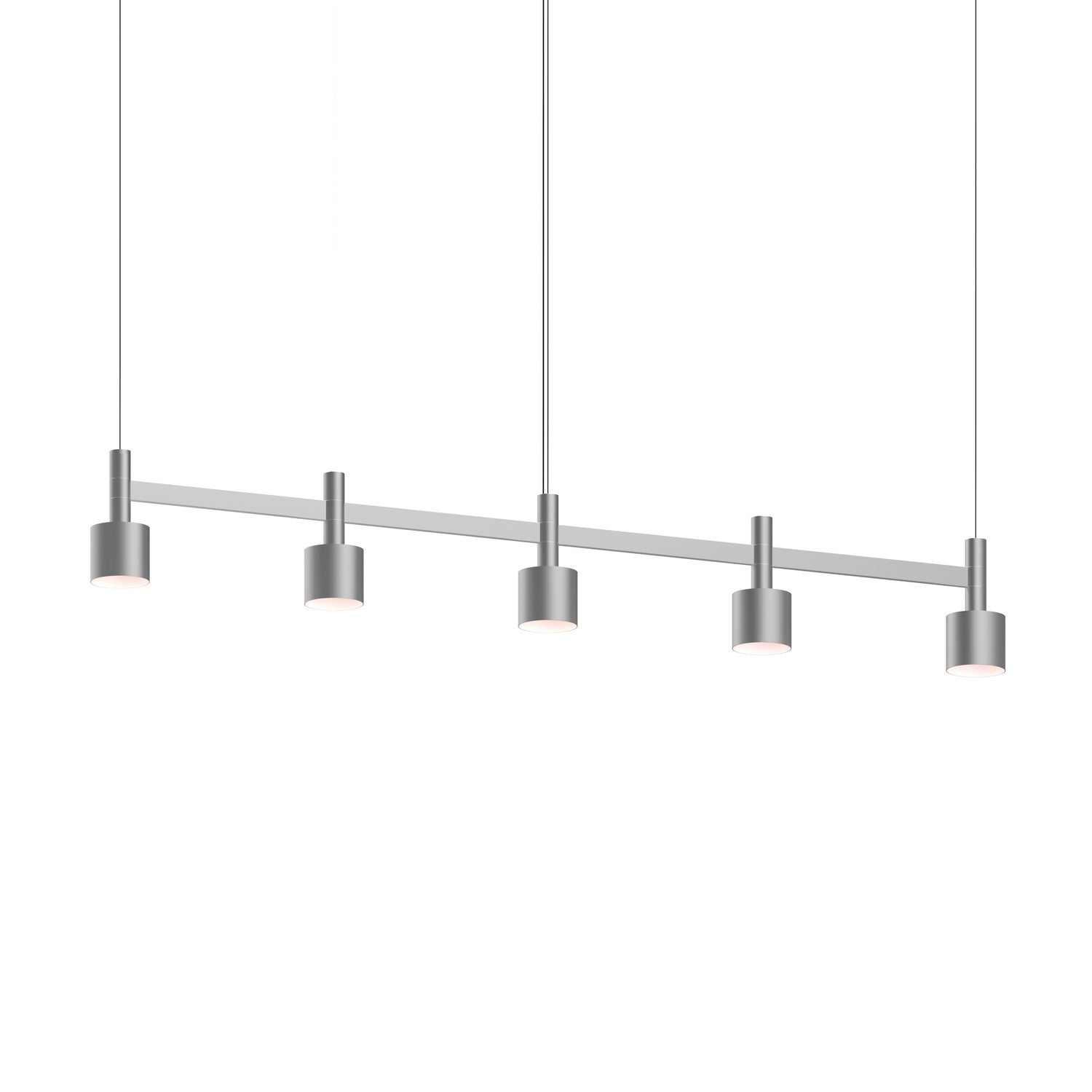 Sonneman - 1785.16-CYL - LED Linear Pendant - Systema Staccato - Bright Satin Aluminum