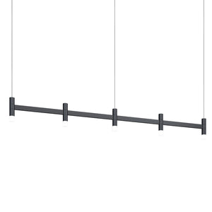 Sonneman - 1785.25 - LED Linear Pendant - Systema Staccato - Satin Black