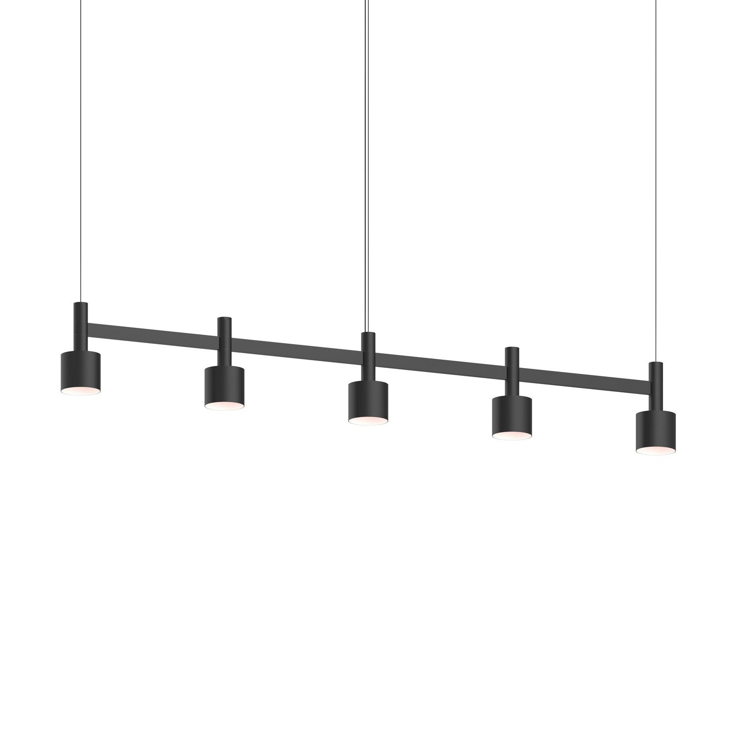 Sonneman - 1785.25-CYL - LED Linear Pendant - Systema Staccato - Satin Black