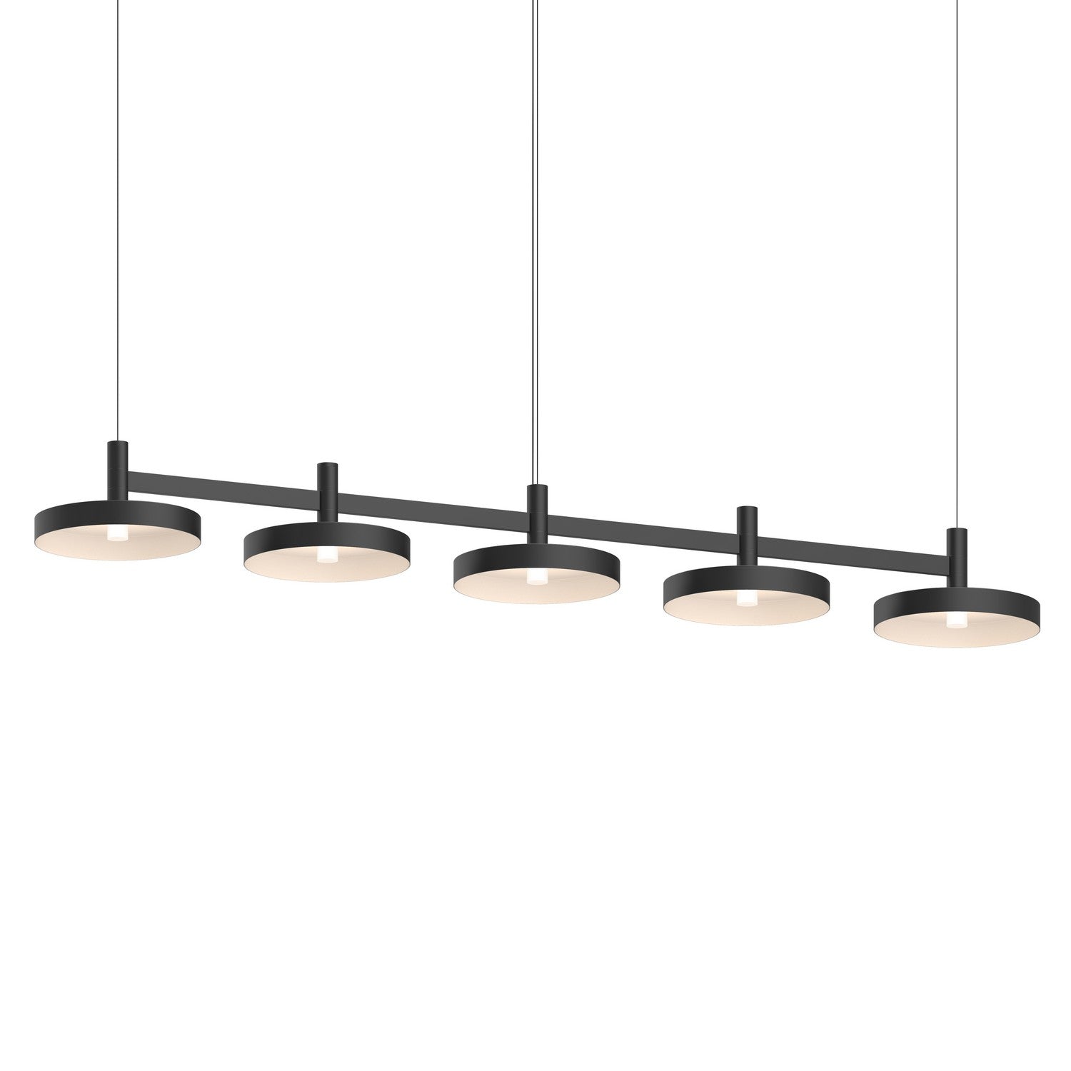 Sonneman - 1785.25-PAN - LED Linear Pendant - Systema Staccato - Satin Black