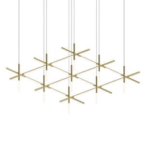 Sonneman - 2105.14 - LED Pendant - Labyrinth - Brass Finish