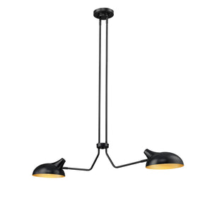 Z-Lite - 1942-2L-MB - Two Light Linear Chandelier - Bellamy - Matte Black