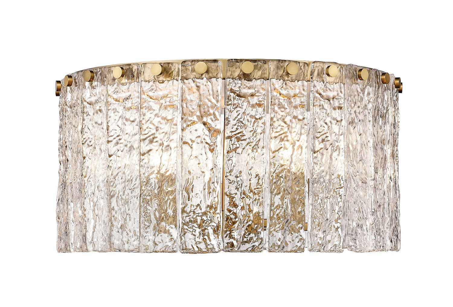 Z-Lite - 1943F16-MGLD - Five Light Flush Mount - Glacier - Modern Gold