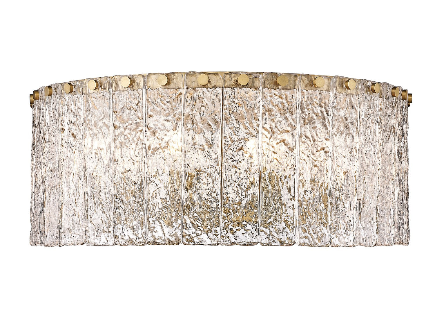 Z-Lite - 1943F20-MGLD - Eight Light Flush Mount - Glacier - Modern Gold