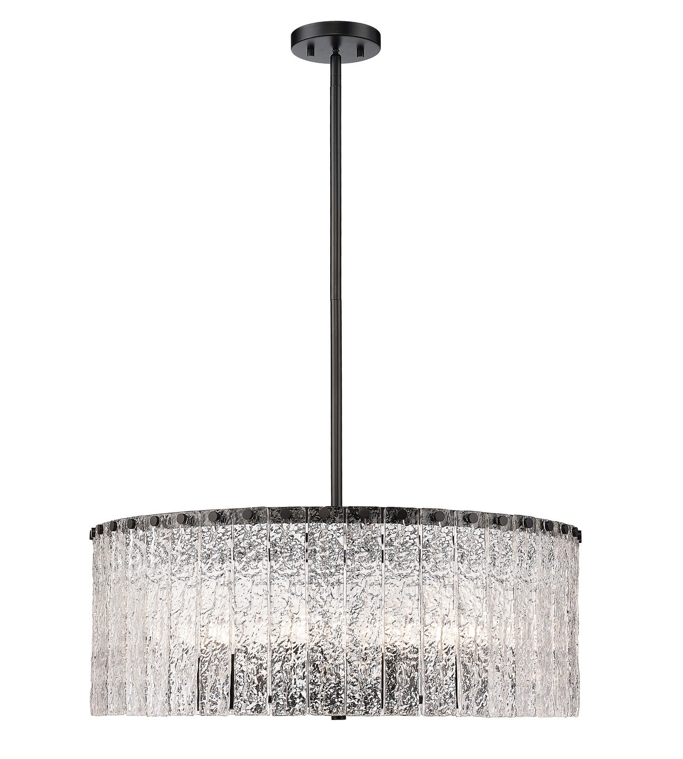 Z-Lite - 1943P26-MB - Ten Light Chandelier - Glacier - Matte Black