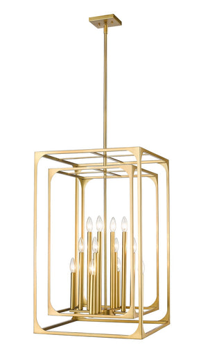 Z-Lite - 3038-12RB - 12 Light Chandelier - Easton - Rubbed Brass