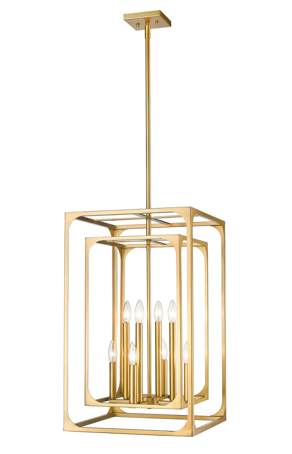 Z-Lite - 3038-8RB - Eight Light Chandelier - Easton - Rubbed Brass