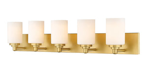 Z-Lite - 485-5V-BG - Five Light Vanity - Soledad - Brushed Gold