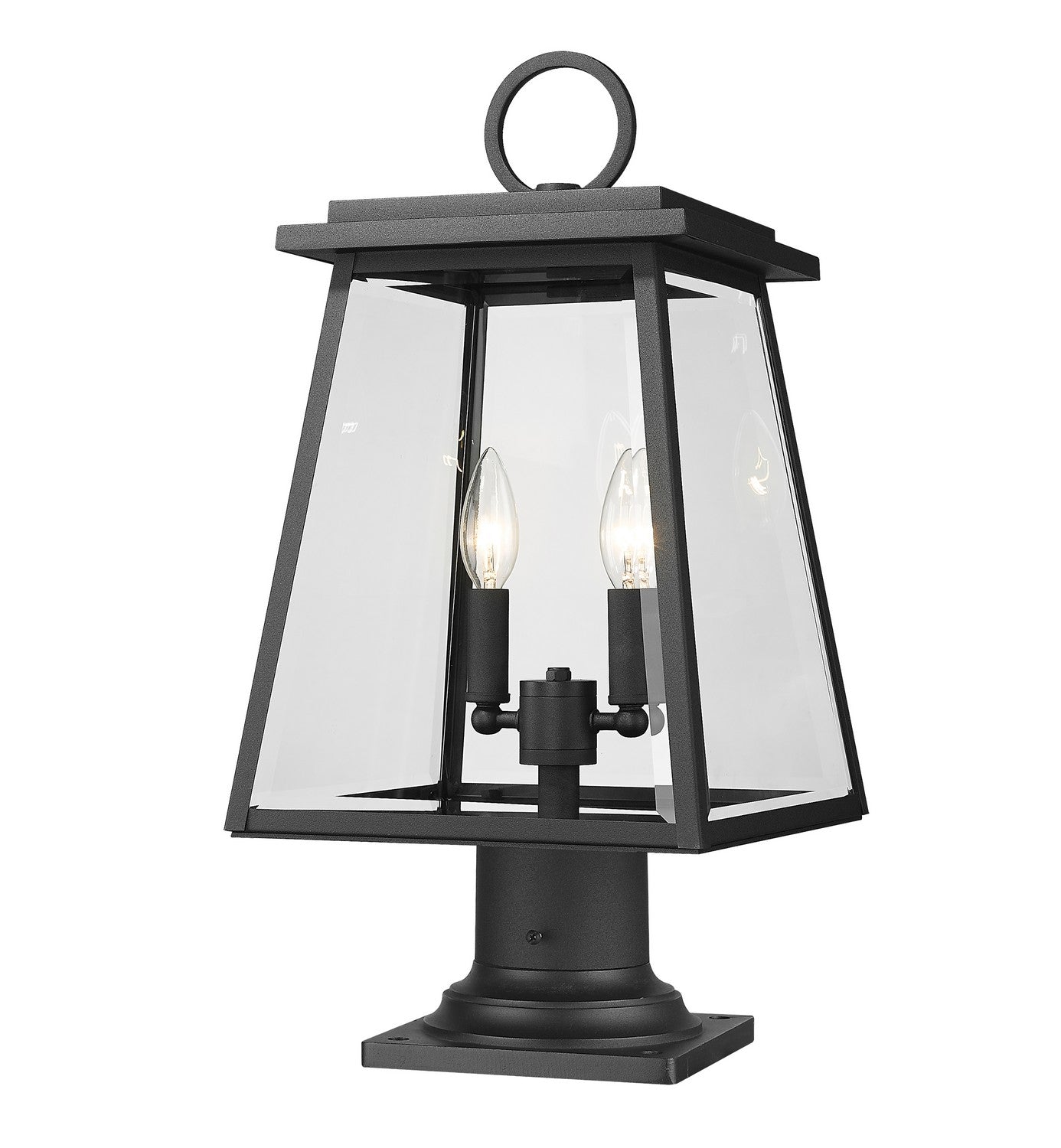 Z-Lite - 521PHMR-533PM-BK - Two Light Outdoor Pier Mounted Fixture - Broughton - Black