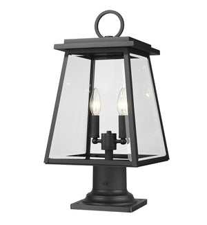 Z-Lite - 521PHMR-533PM-BK - Two Light Outdoor Pier Mounted Fixture - Broughton - Black