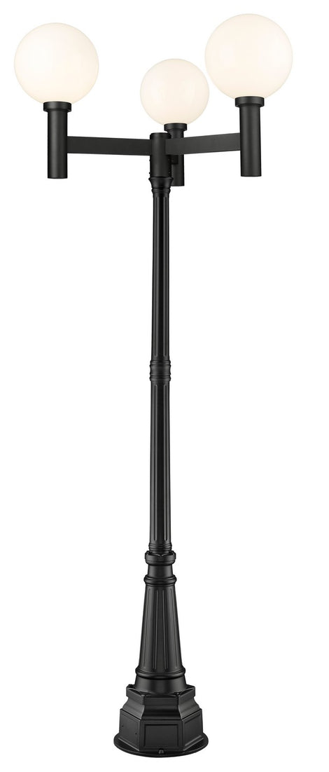 Z-Lite - 597BP3-564P-BK - Three Light Outdoor Post Mounted Fixture - Laurent - Black