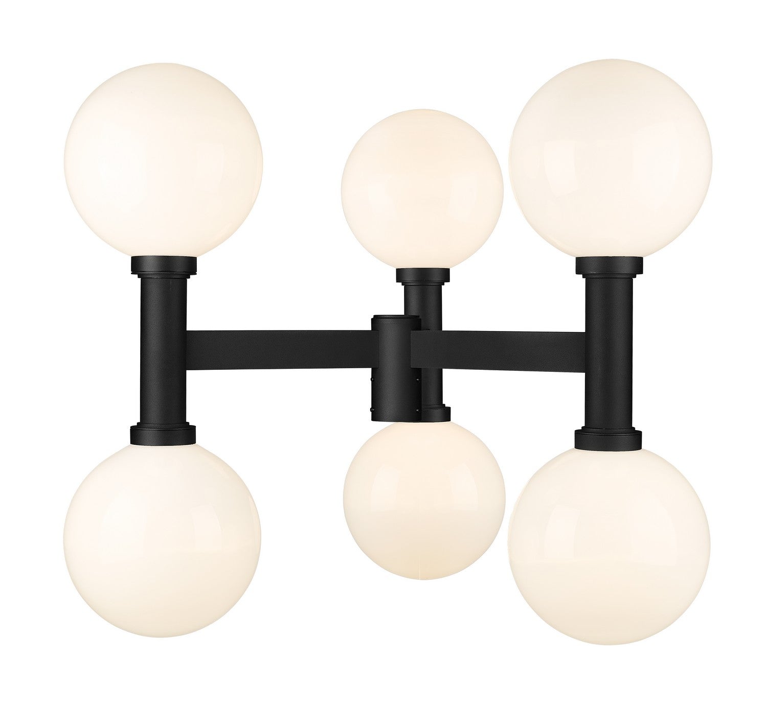 Z-Lite - 597BP6-BK - Six Light Outdoor Post Mount Fixture - Laurent - Black