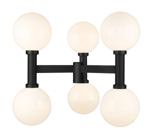 Z-Lite - 597BP6-BK - Six Light Outdoor Post Mount Fixture - Laurent - Black