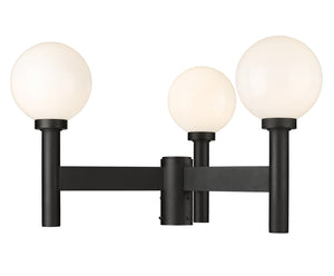 Z-Lite - 597MP3-BK - Three Light Outdoor Post Mount - Laurent - Black