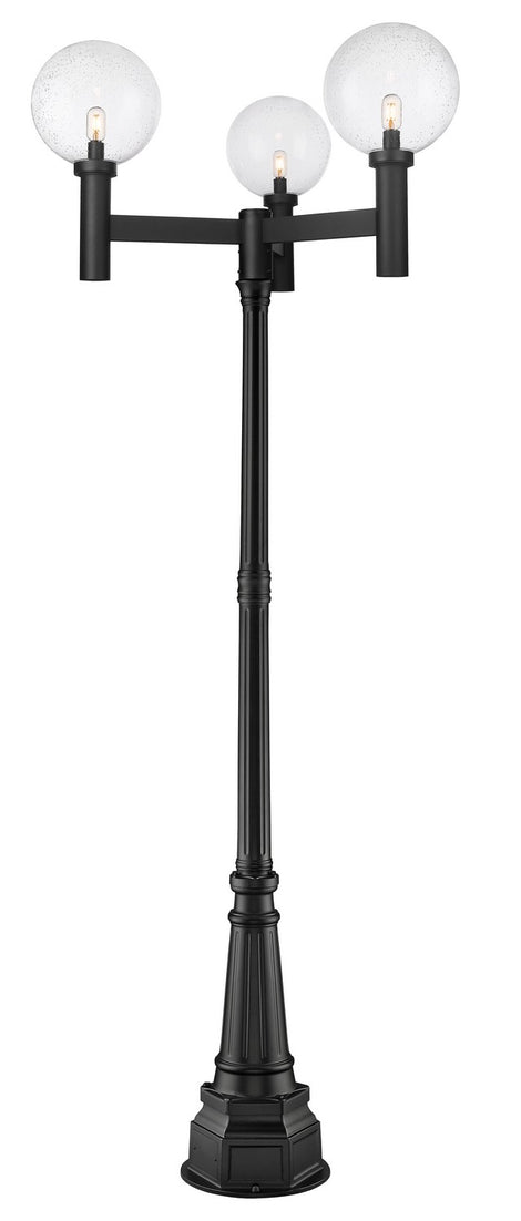 Z-Lite - 599BP3-564P-BK - Three Light Outdoor Post Mounted Fixture - Laurent - Black