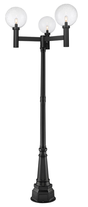 Z-Lite - 599BP3-564P-BK - Three Light Outdoor Post Mounted Fixture - Laurent - Black