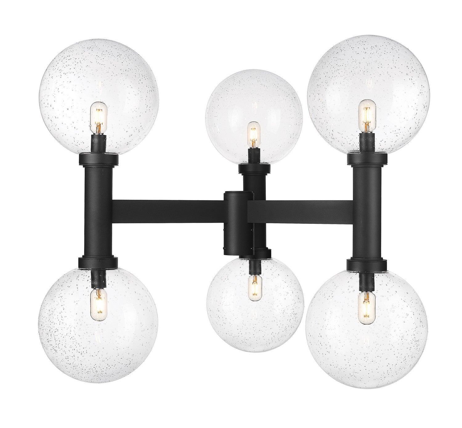 Z-Lite - 599BP6-BK - Six Light Outdoor Post Mount Fixture - Laurent - Black
