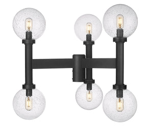 Z-Lite - 599MP6-BK - Six Light Outdoor Post Mount Fixture - Laurent - Black