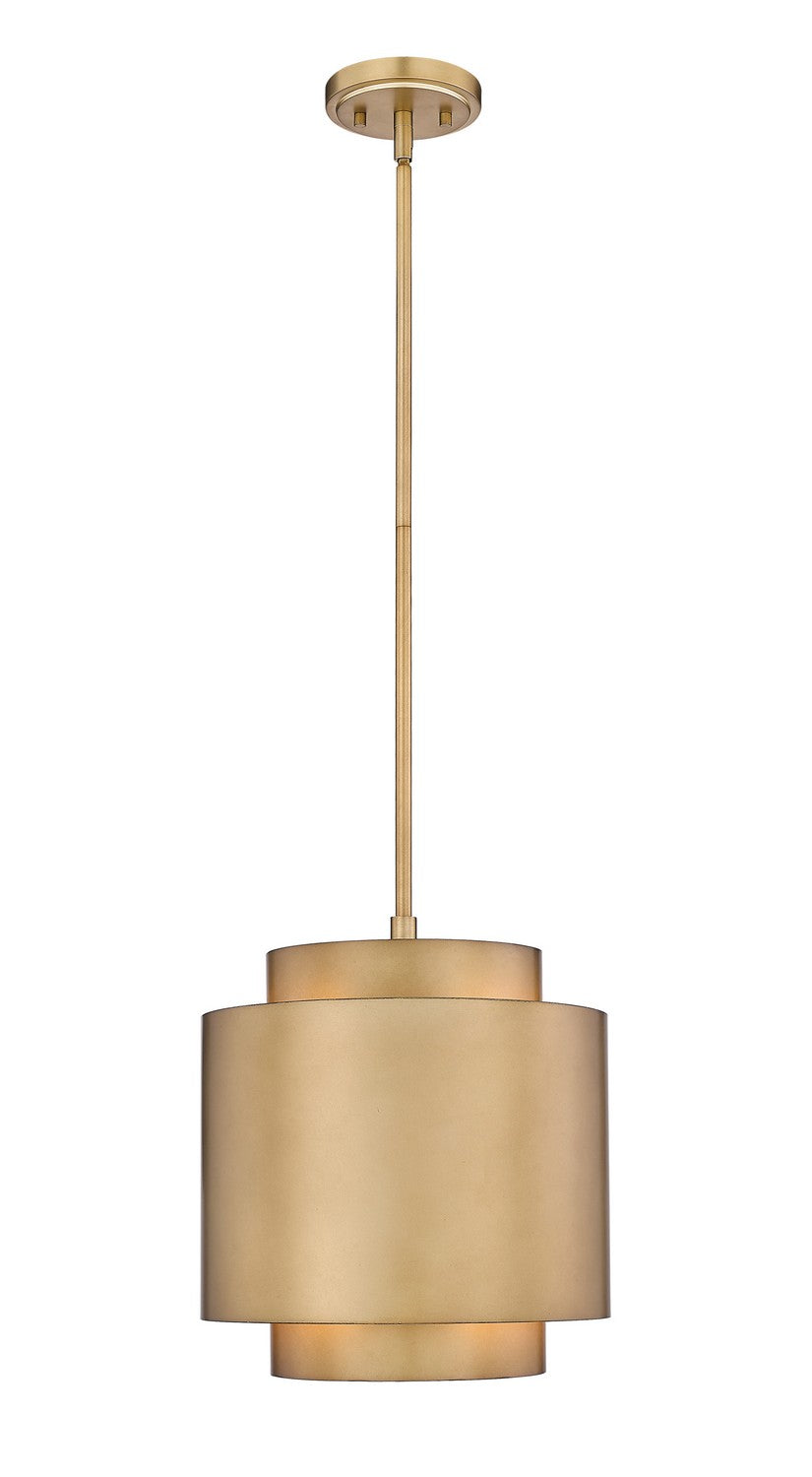 Z-Lite - 739P12-RB - One Light Pendant - Harlech - Rubbed Brass