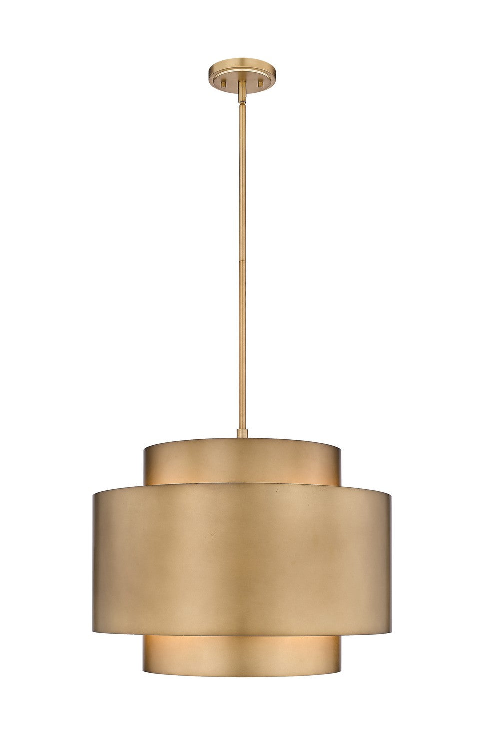 Z-Lite - 739P24-RB - Three Light Chandelier - Harlech - Rubbed Brass