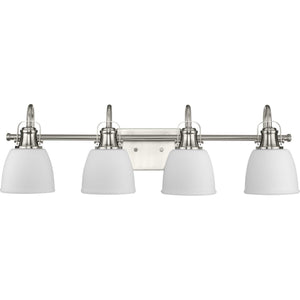 Progress Lighting - P300429-009 - Four Light Vanity - Preston - Brushed Nickel