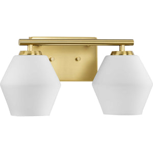 Progress Lighting - P300431-191 - Two Light Vanity - Copeland - Brushed Gold