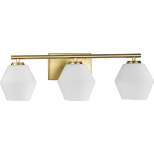 Progress Lighting - P300432-191 - Three Light Vanity - Copeland - Brushed Gold