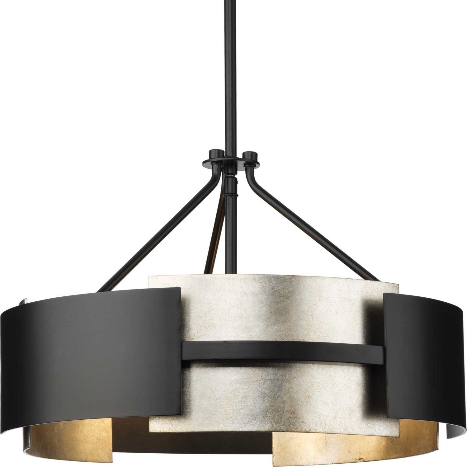 Progress Lighting - P350203-31M - Three Light Semi Flush Mount - Lowery - Matte Black