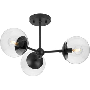 Progress Lighting - P350235-31M - Three Light Flush Mount - Atwell - Matte Black