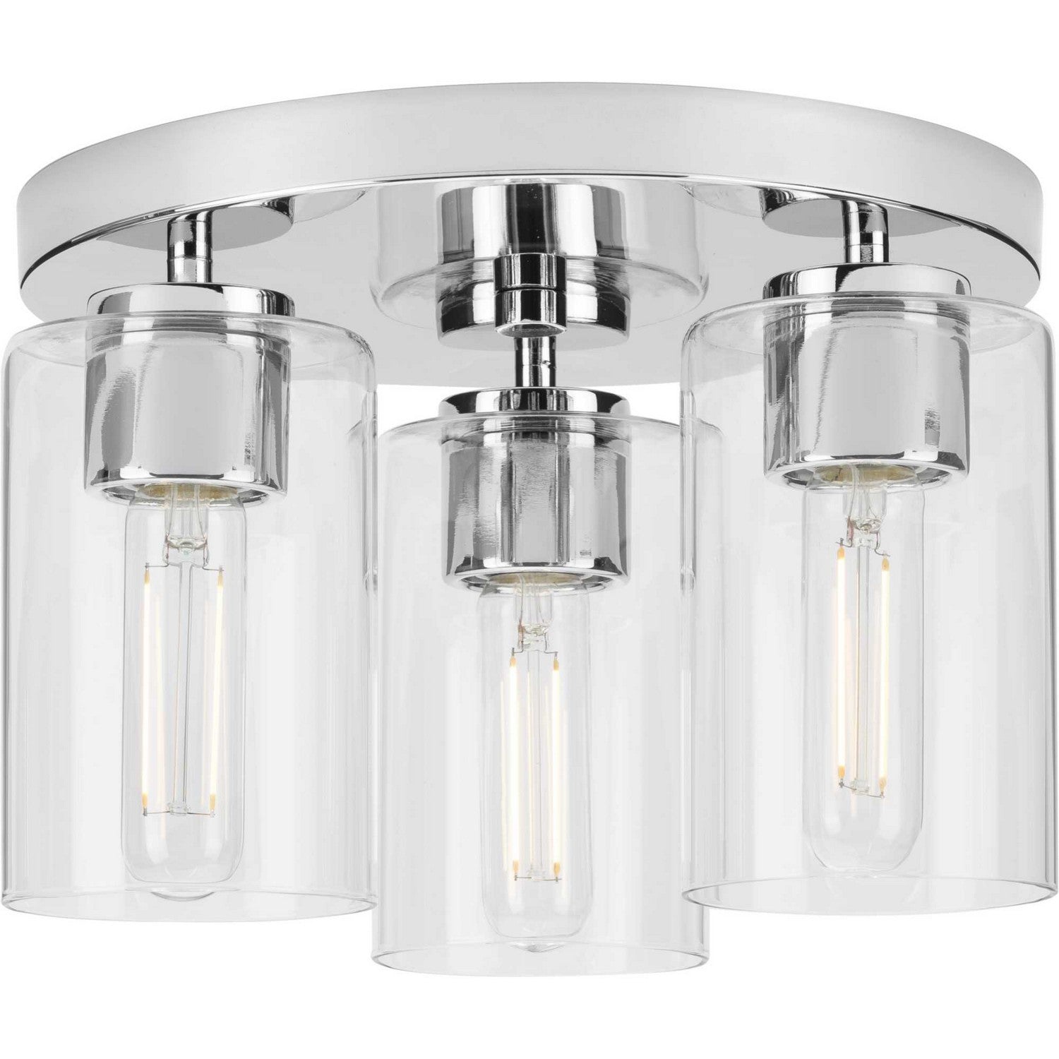 Progress Lighting - P350237-015 - Three Light Flush Mount - Cofield - Polished Chrome