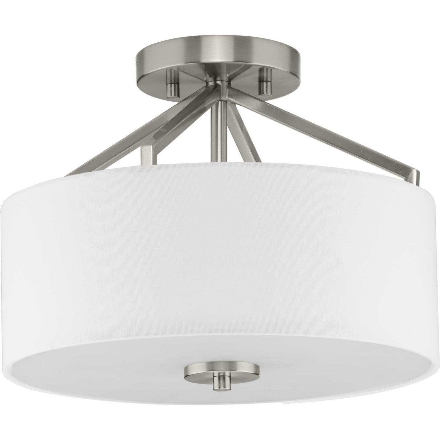 Progress Lighting - P350239-009 - Two Light Semi Flush Mount - Goodwin - Brushed Nickel