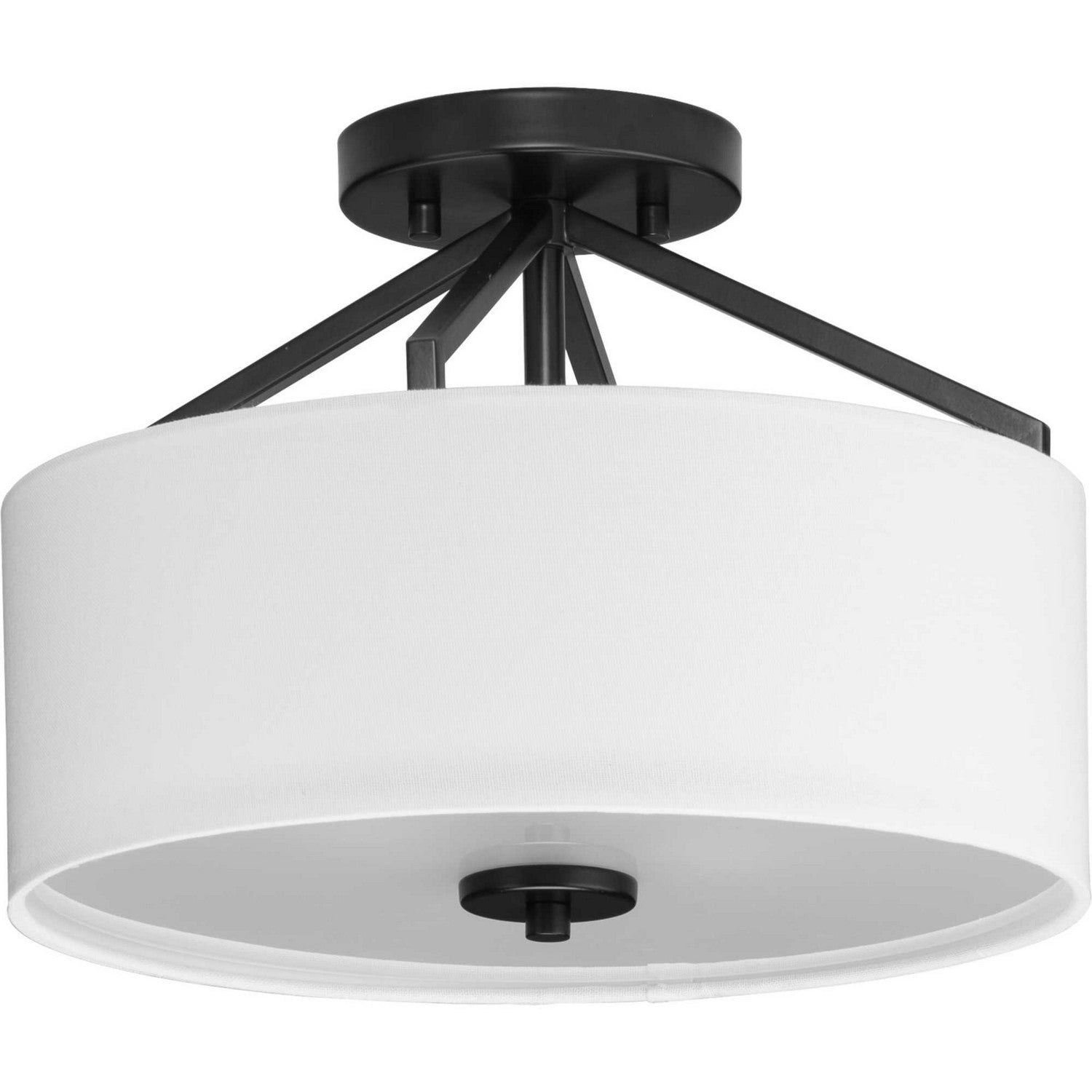 Progress Lighting - P350239-31M - Two Light Semi Flush Mount - Goodwin - Matte Black