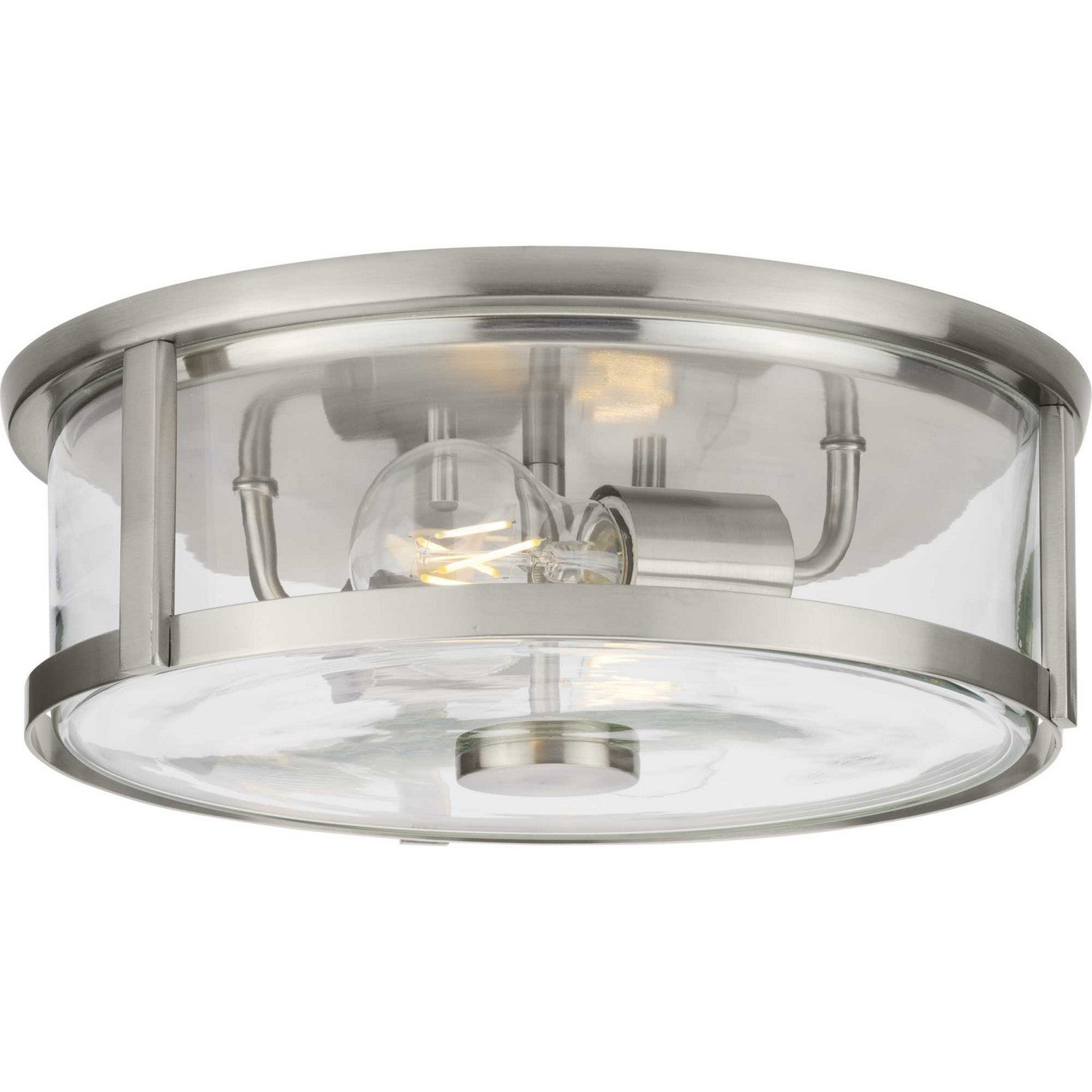 Progress Lighting - P350253-009 - Two Light Flush Mount - Gilliam - Brushed Nickel