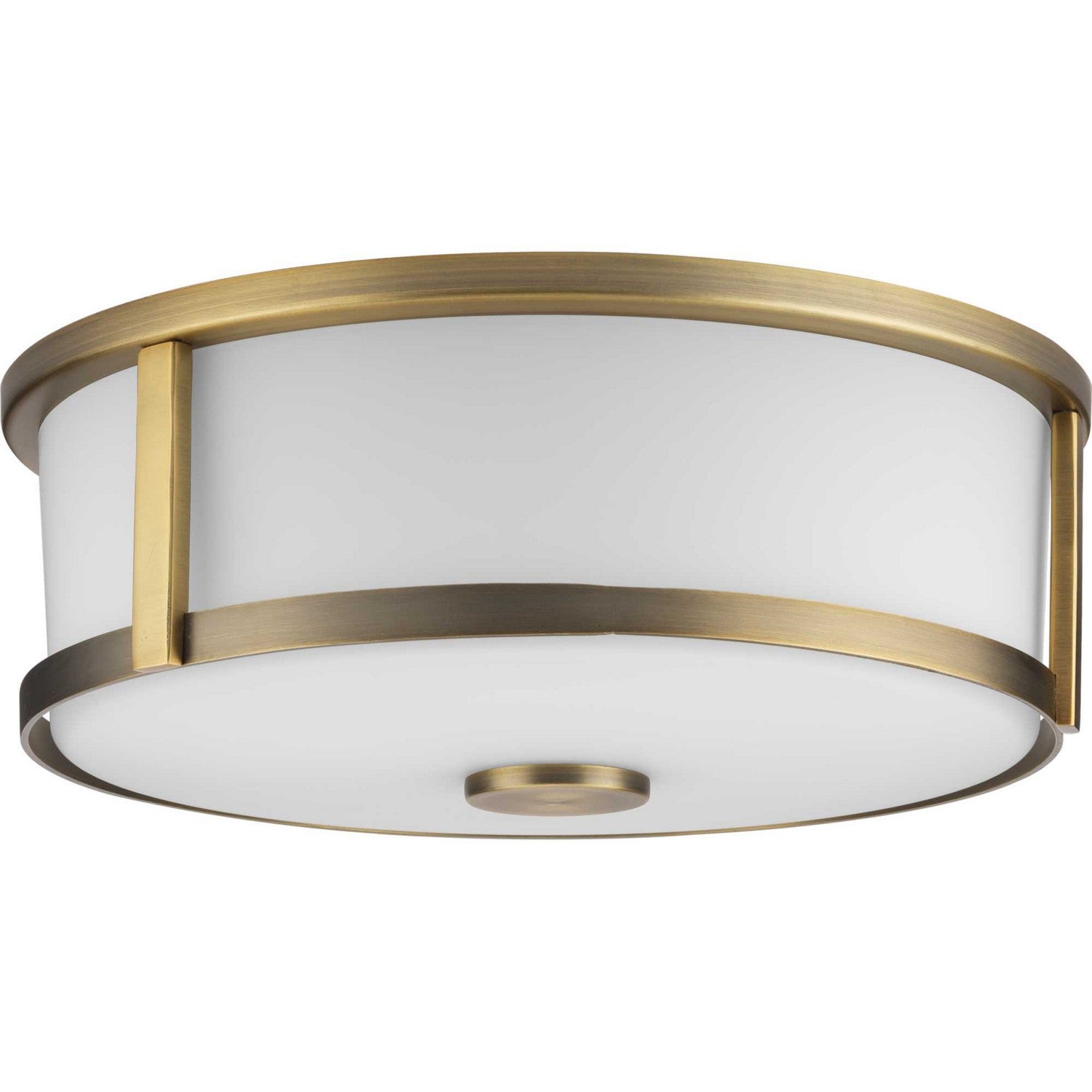 Progress Lighting - P350254-163 - Two Light Flush Mount - Gilliam - Vintage Brass