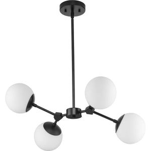 Progress Lighting - P400307-31M - Four Light Chandelier - Haas - Matte Black