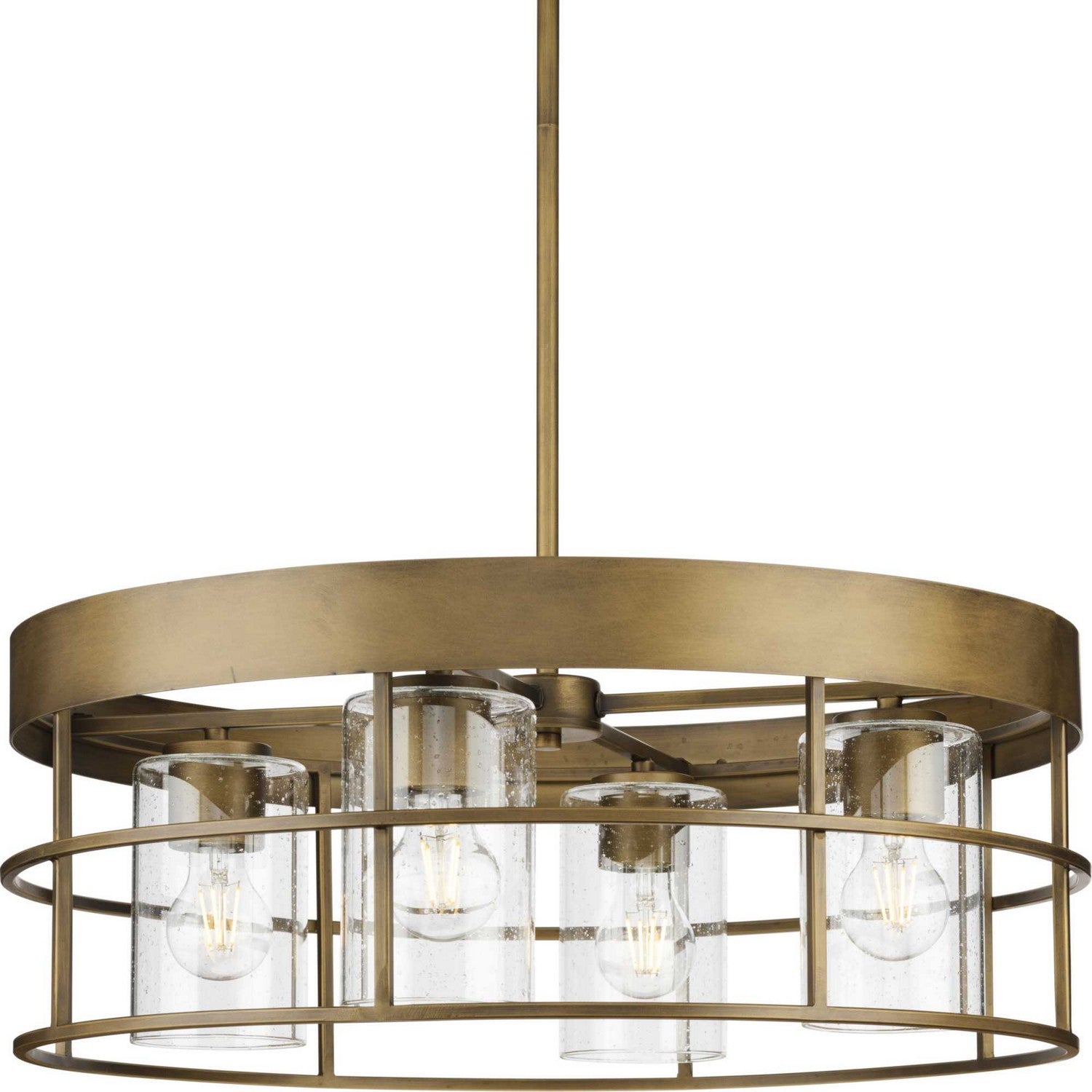 Progress Lighting - P400311-196 - Four Light Chandelier - Burgess - Aged Bronze