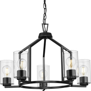 Progress Lighting - P400316-31M - Five Light Chandelier - Goodwin - Matte Black