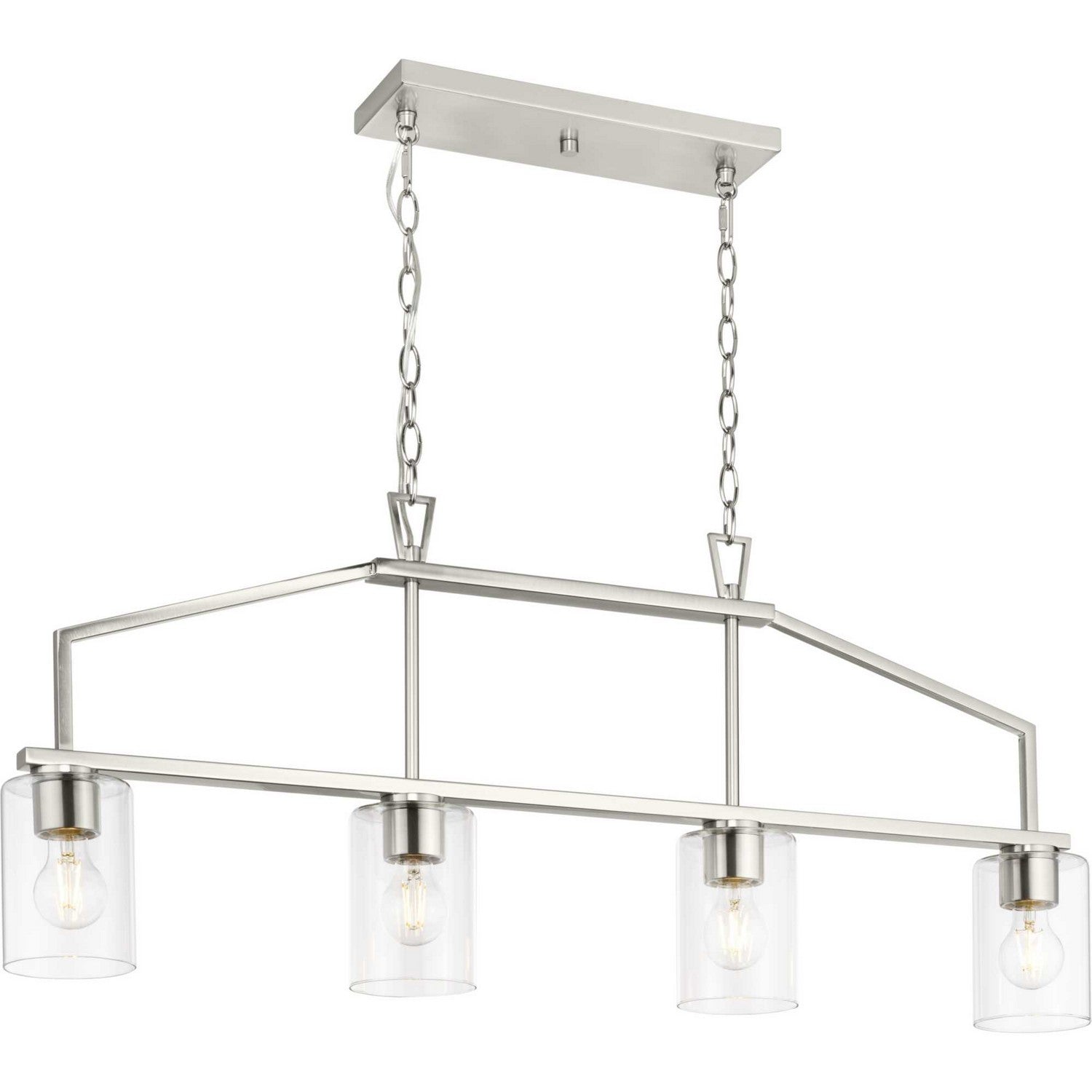 Progress Lighting - P400317-009 - Four Light Island Pendant - Goodwin - Brushed Nickel