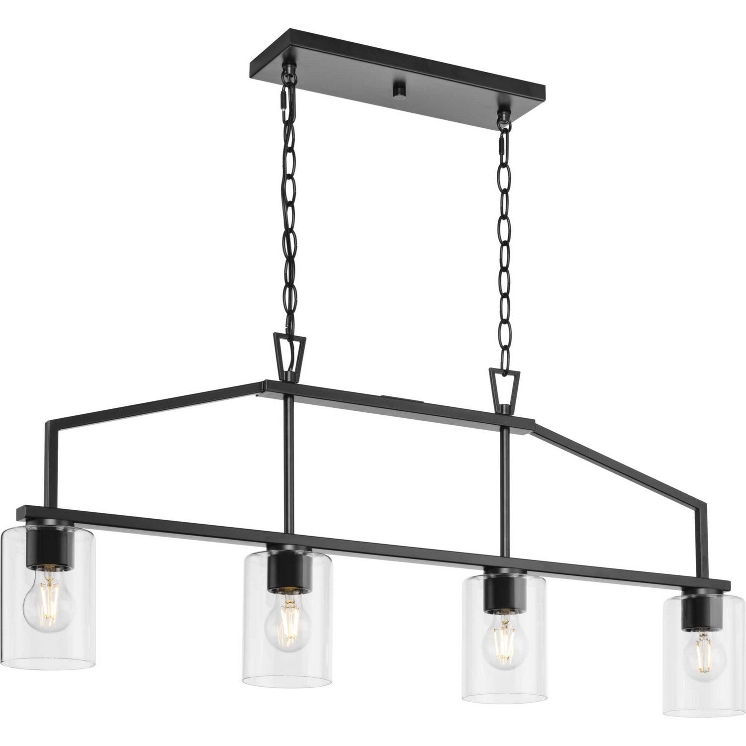 Progress Lighting - P400317-31M - Four Light Island Pendant - Goodwin - Matte Black