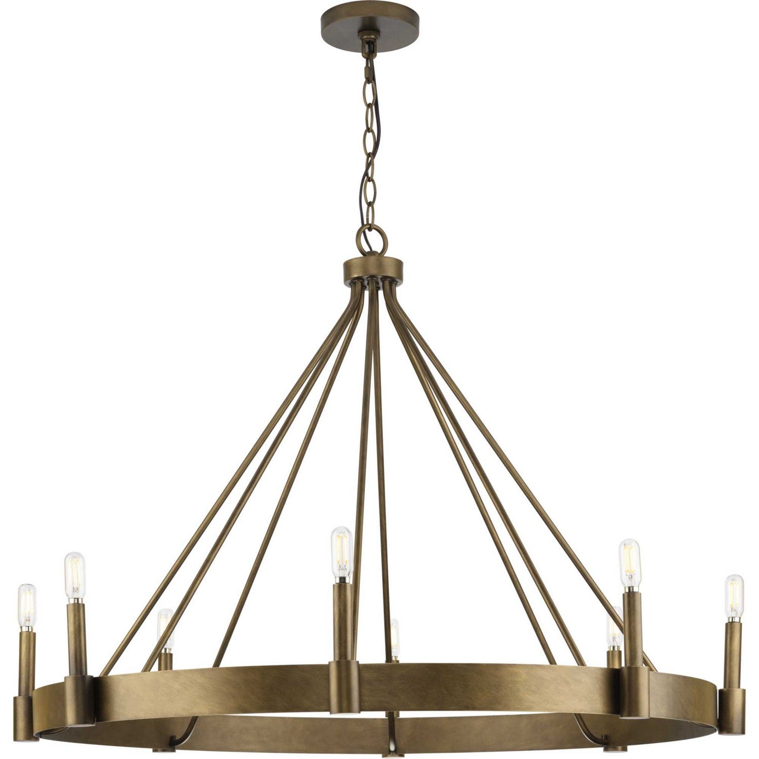 Progress Lighting - P400319-196 - Eight Light Chandelier - Breckenridge - Aged Bronze