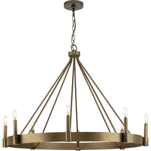 Progress Lighting - P400319-196 - Eight Light Chandelier - Breckenridge - Aged Bronze