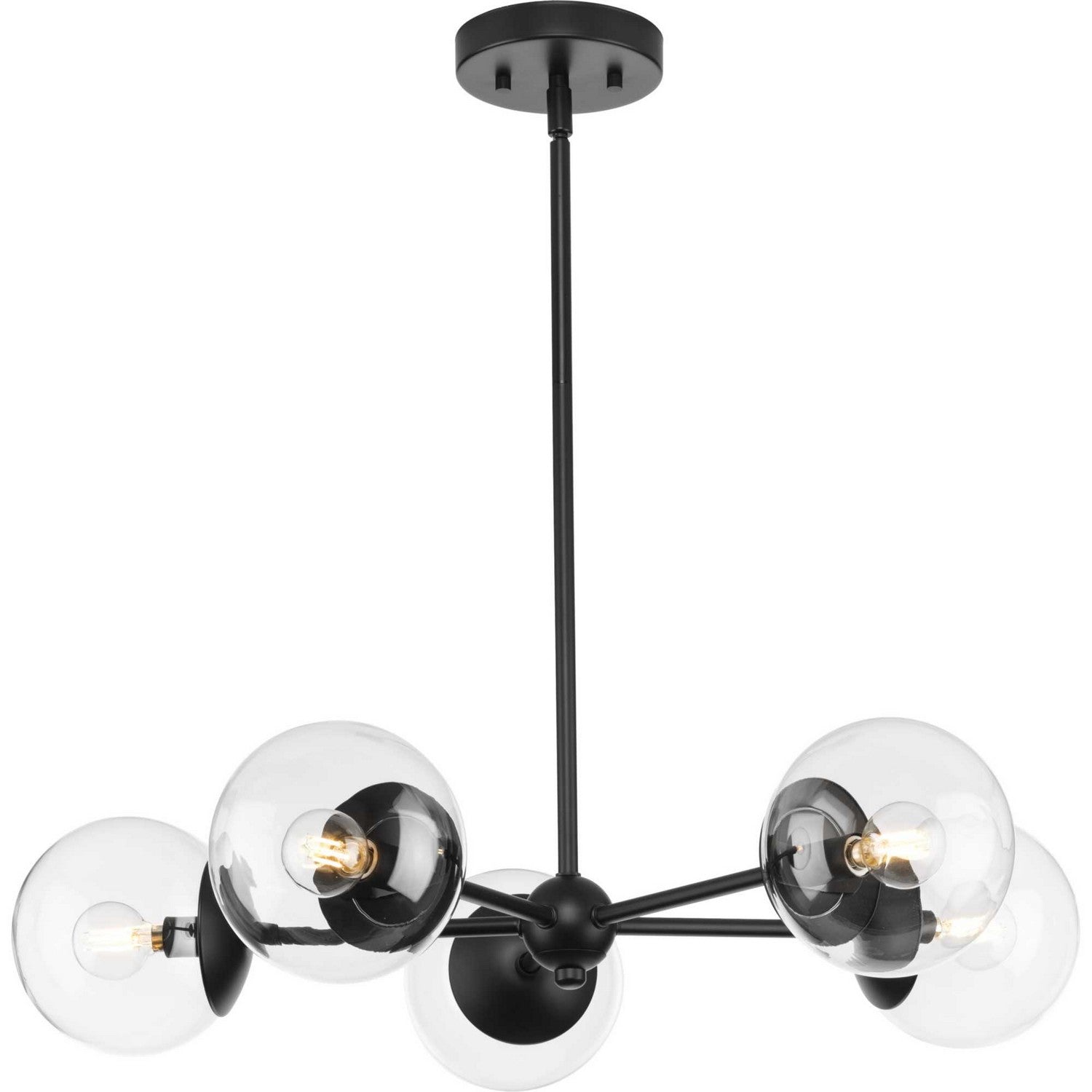 Progress Lighting - P400325-31M - Five Light Chandelier - Atwell - Matte Black