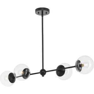 Progress Lighting - P400326-31M - Four Light Island Pendant - Atwell - Matte Black