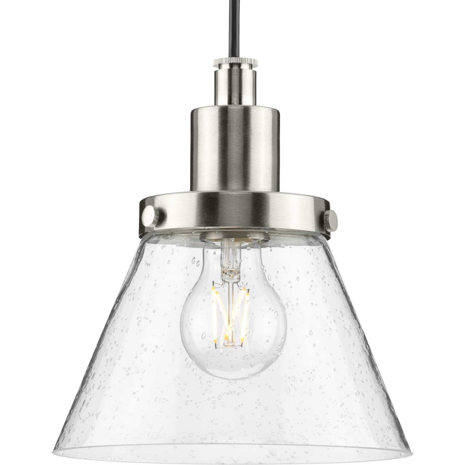 Progress Lighting - P500382-009 - One Light Pendant - Hinton - Brushed Nickel