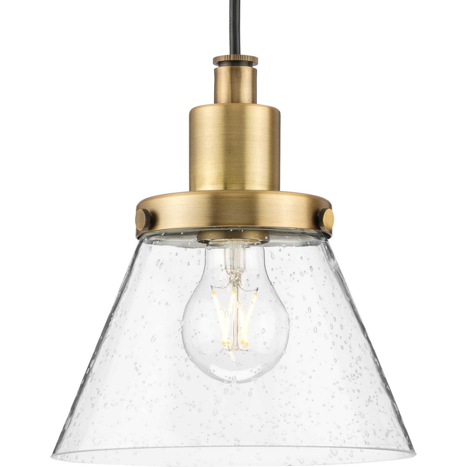 Progress Lighting - P500382-163 - One Light Pendant - Hinton - Vintage Brass