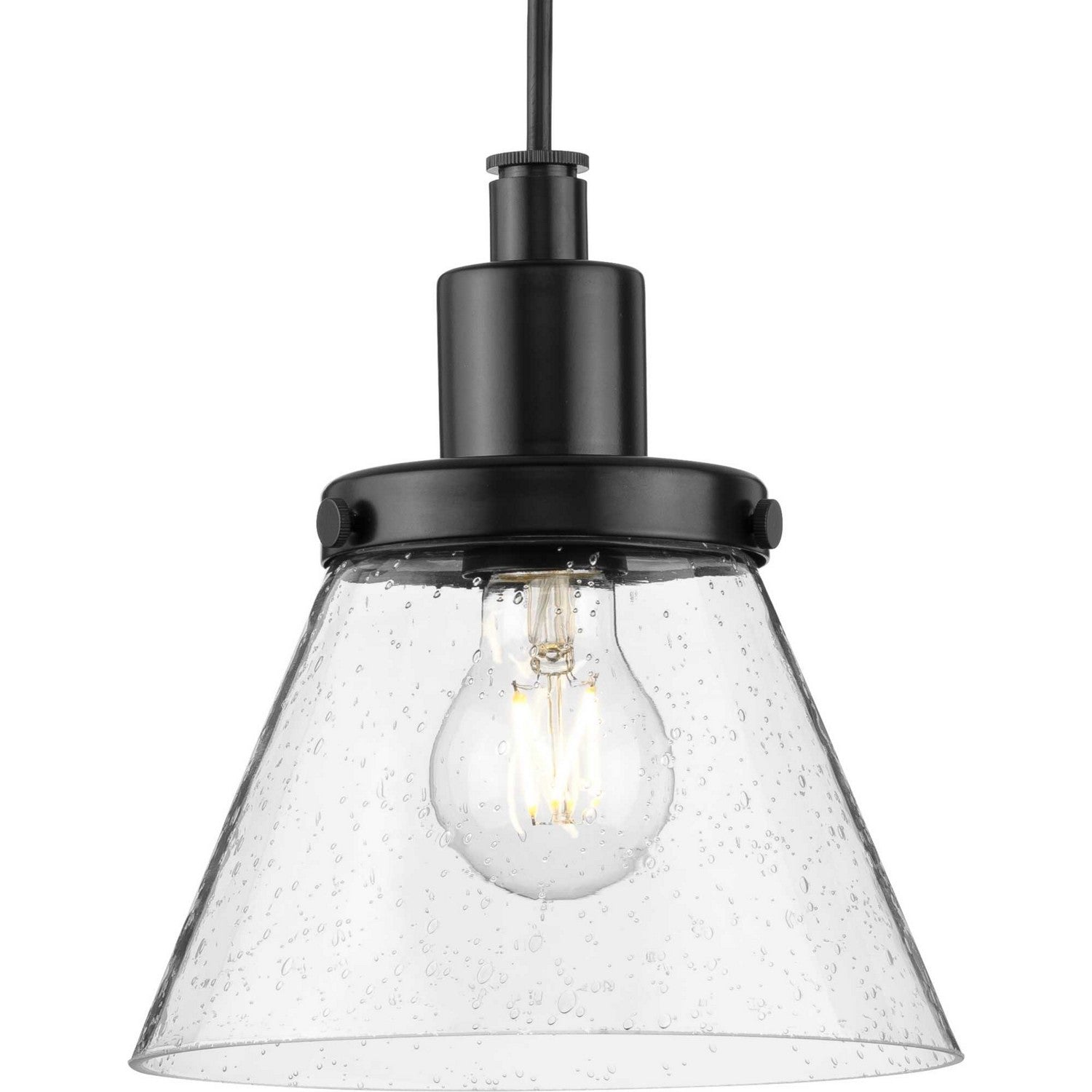 Progress Lighting - P500382-31M - One Light Pendant - Hinton - Matte Black