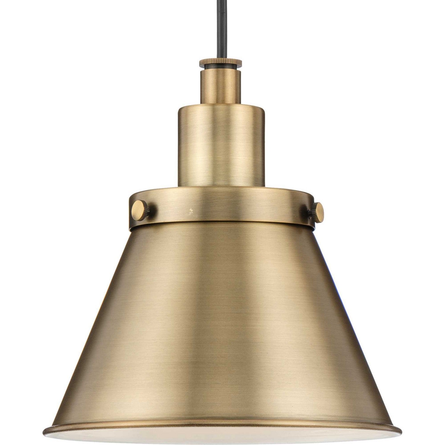 Progress Lighting - P500383-163 - One Light Pendant - Hinton - Vintage Brass