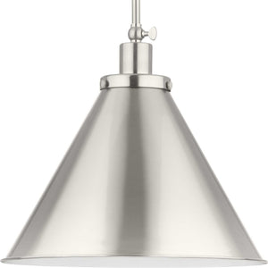 Progress Lighting - P500385-009 - One Light Pendant - Hinton - Brushed Nickel