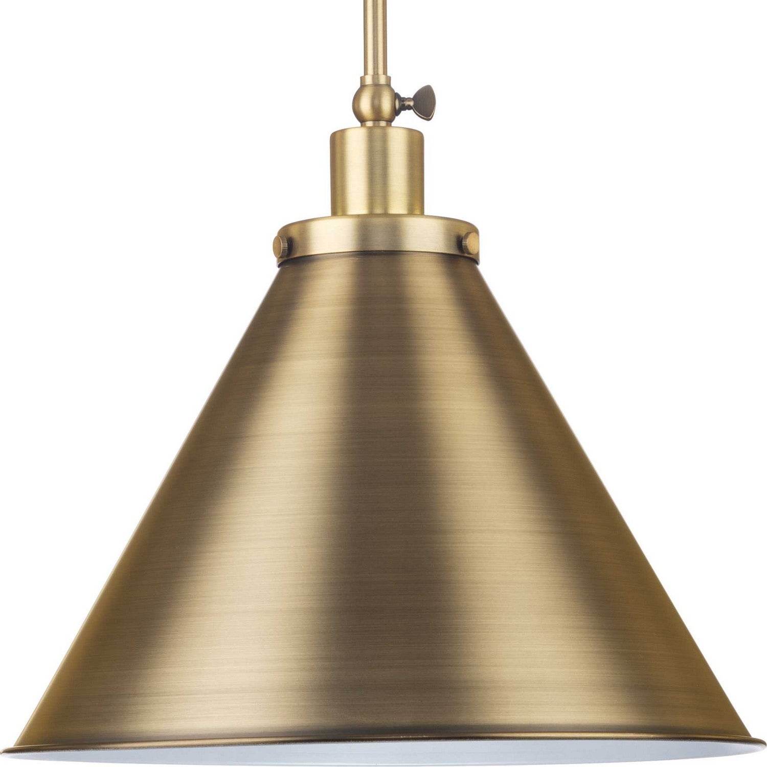 Progress Lighting - P500385-163 - One Light Pendant - Hinton - Vintage Brass