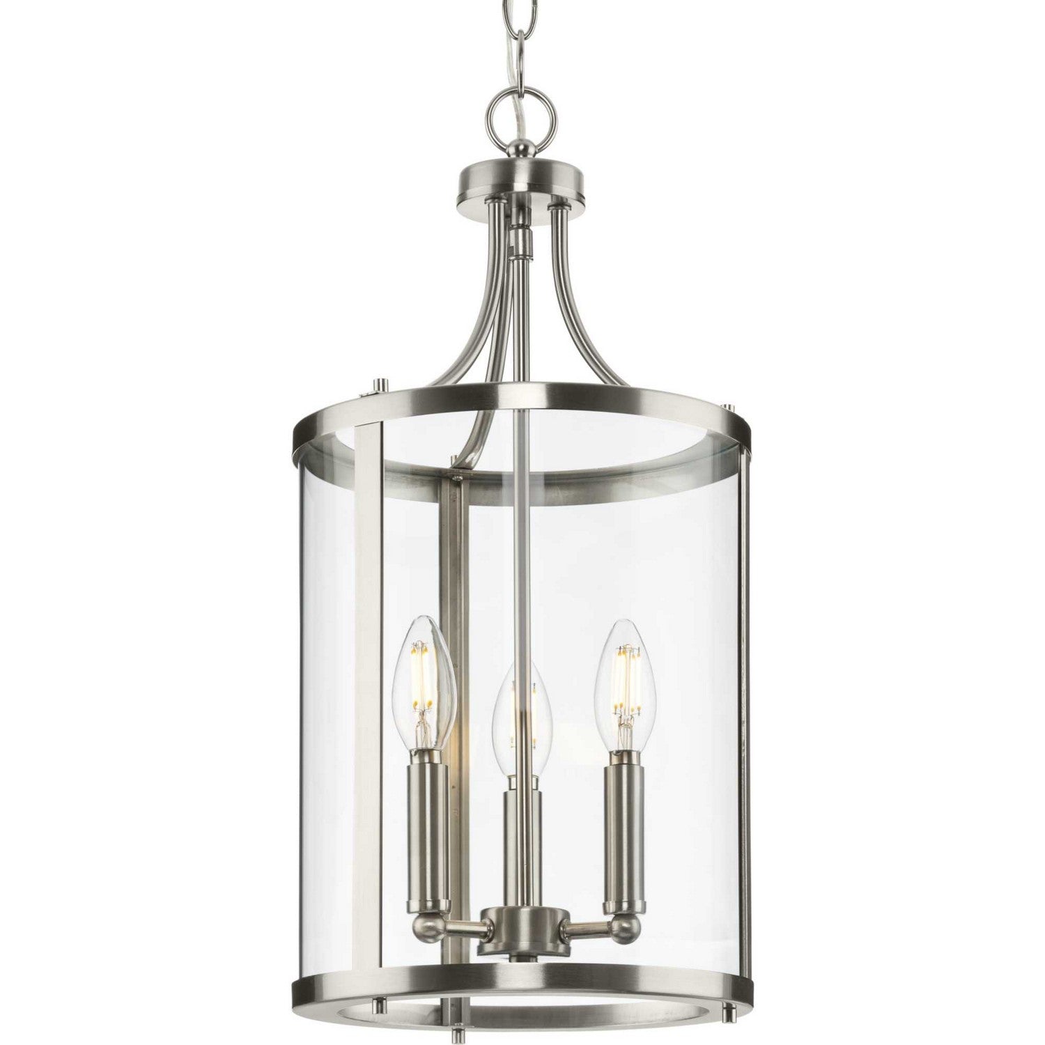 Progress Lighting - P500390-009 - Three Light Hall & Foyer Light - Gilliam - Brushed Nickel